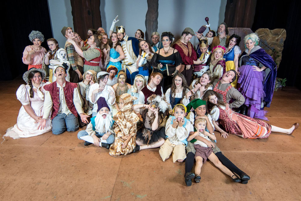 Into the Woods cast, Greater Cleburne Carnegie Players (photo by KB Photo Creations)